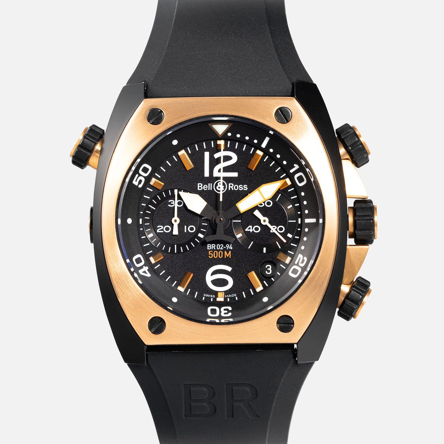 Bell & Ross Marine 94 Chronograph Rose Gold & Carbon BR02-CHR-BICOLOR