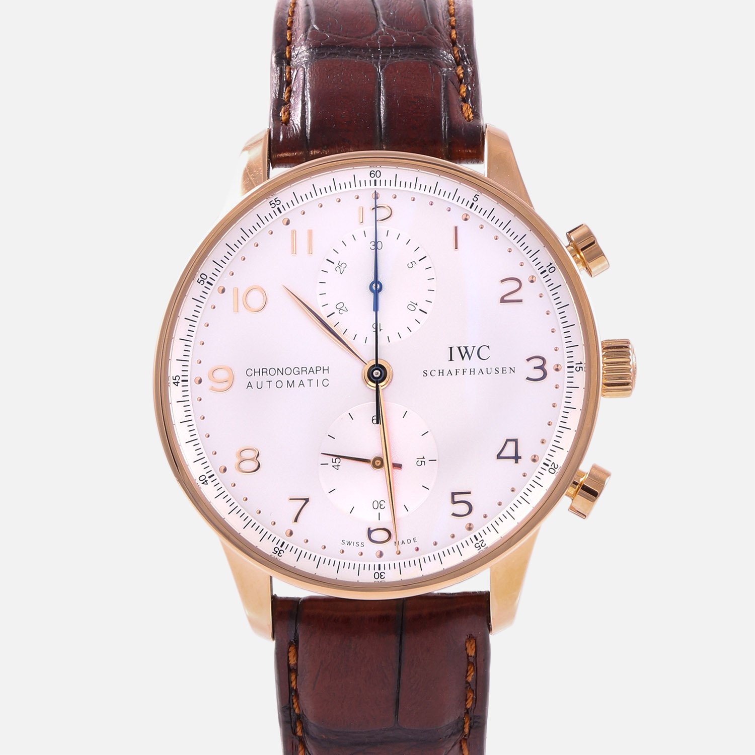 IWC Portugieser Chronograph 18K Rose Gold IW371480 – Pre-Owned