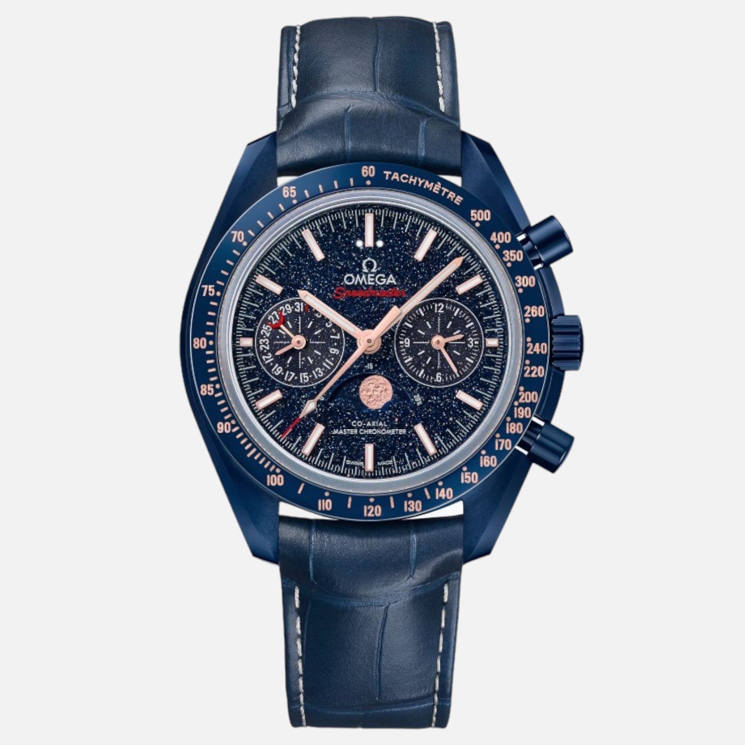 Omega Speedmaster Moonphase Blue Side of the Moon 304.93.44.52.03.002