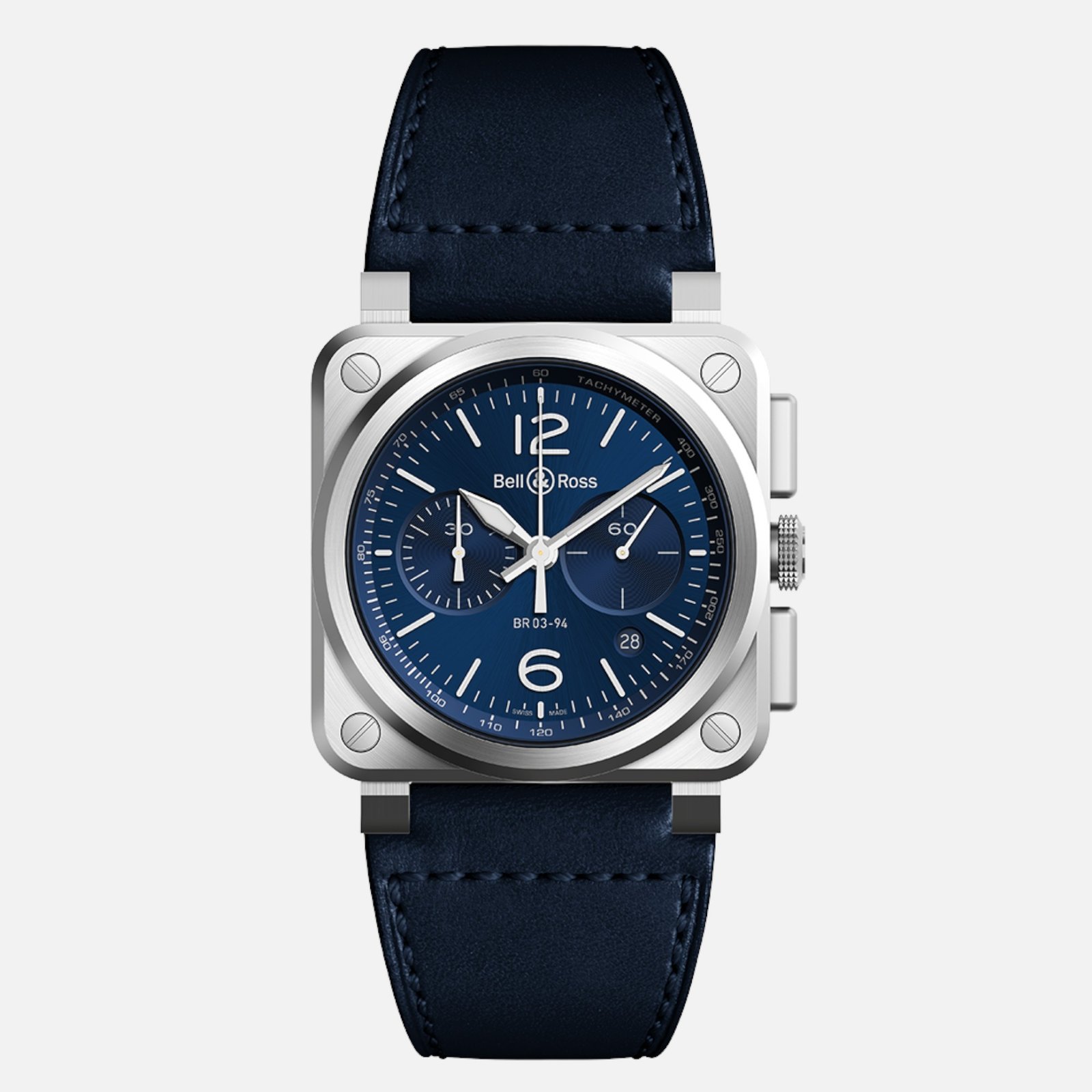 Bell & Ross BR03-94 Blue Steel BR0394-BLU-ST/SCA