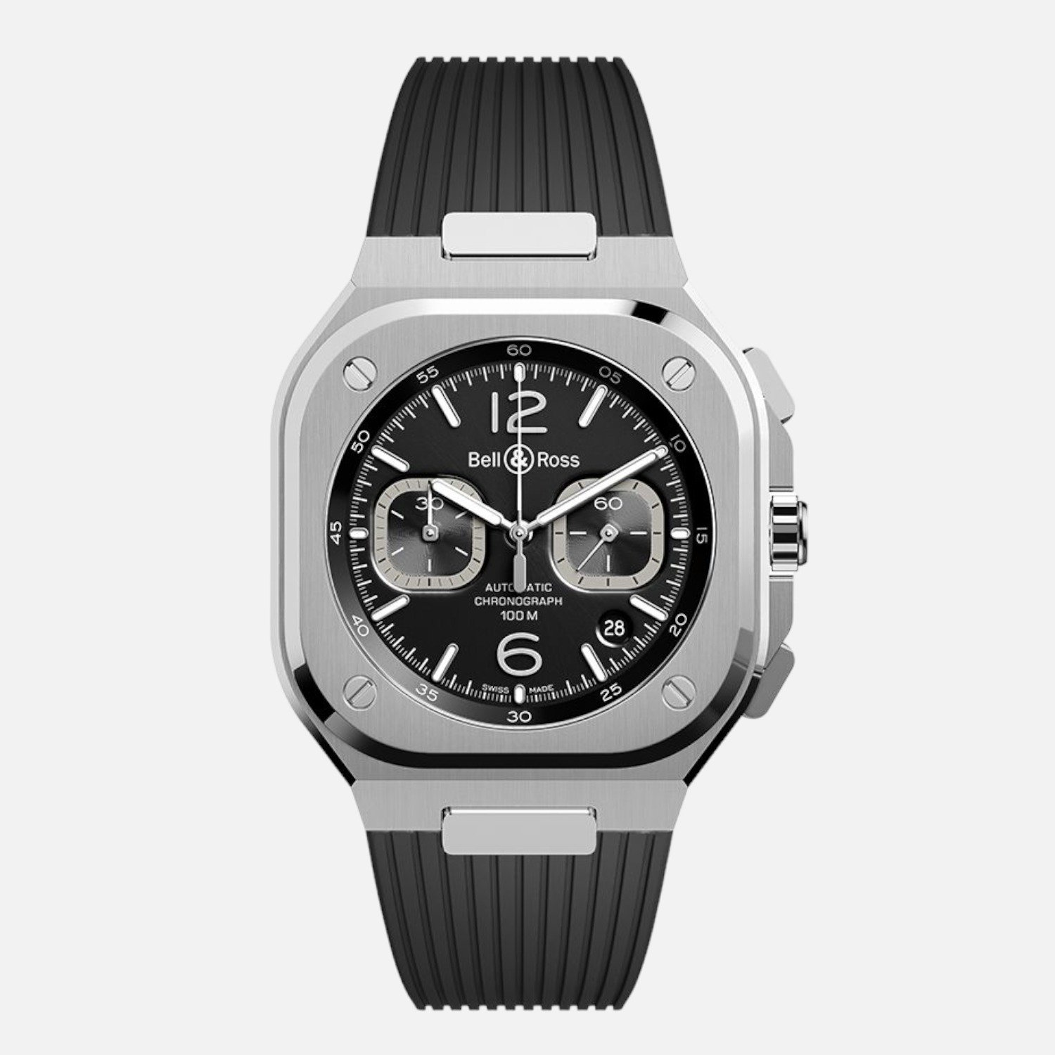 Bell & Ross BR 05 Chrono Black Steel BR05C-BL-ST/SRB