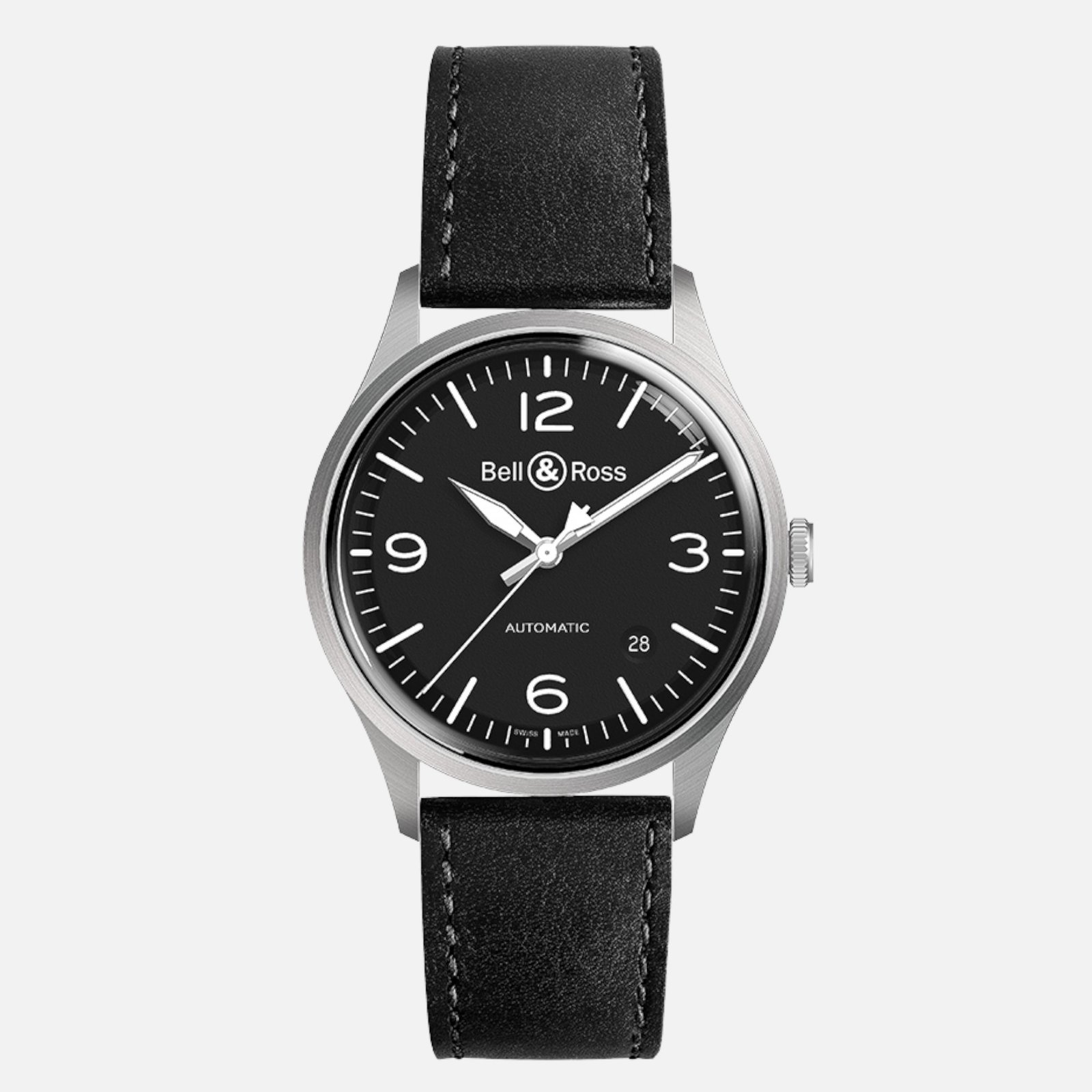 Bell & Ross BR V1-92 Black Steel BRV192-BL-ST/SCA