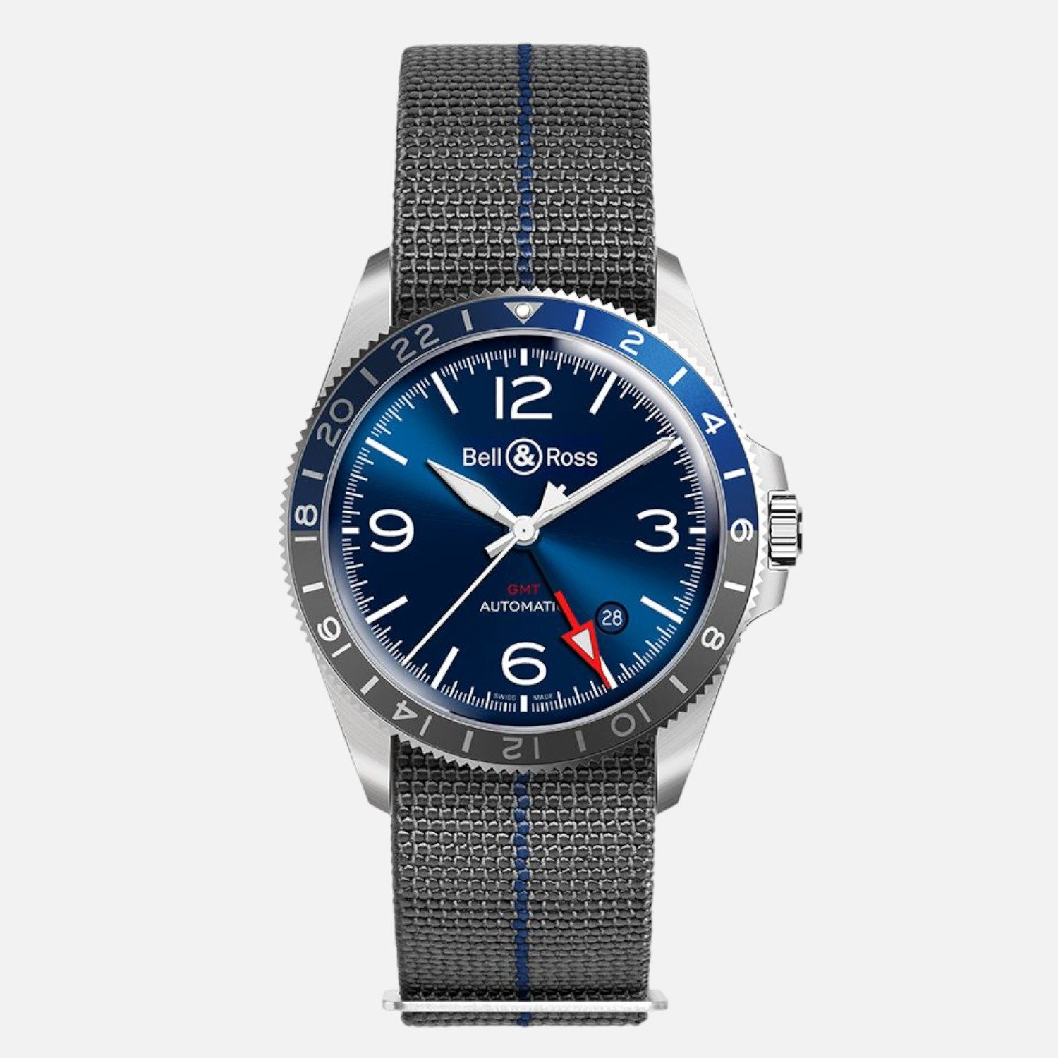 Bell & Ross BR V2-93 GMT Blue BRV293-BLU-ST/SF