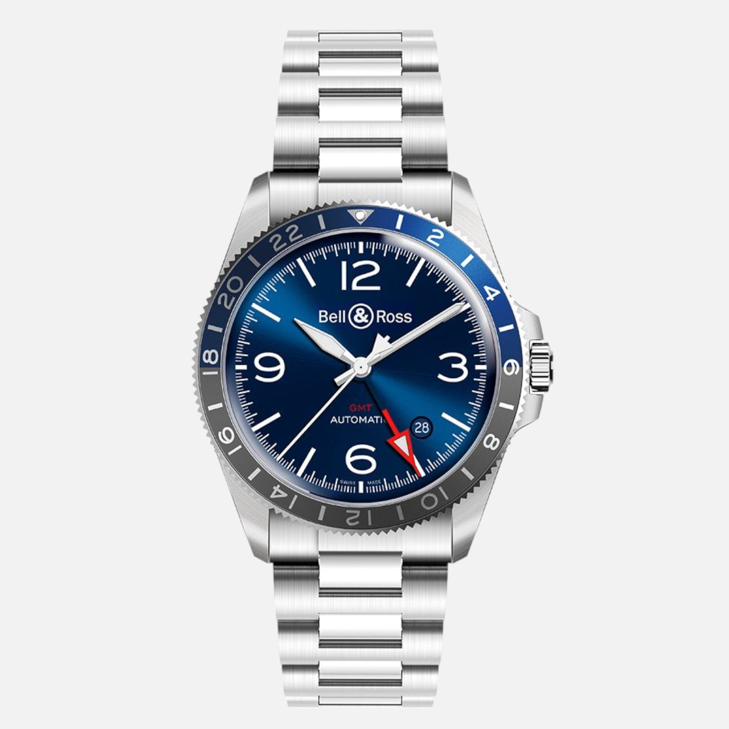 Bell & Ross BR V2-93 GMT Blue BRV293-BLU-ST/SST