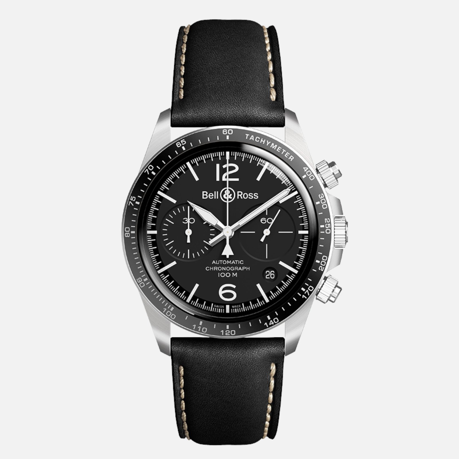 Bell & Ross BR V2-94 Black Steel BRV294-BL-ST/SCA