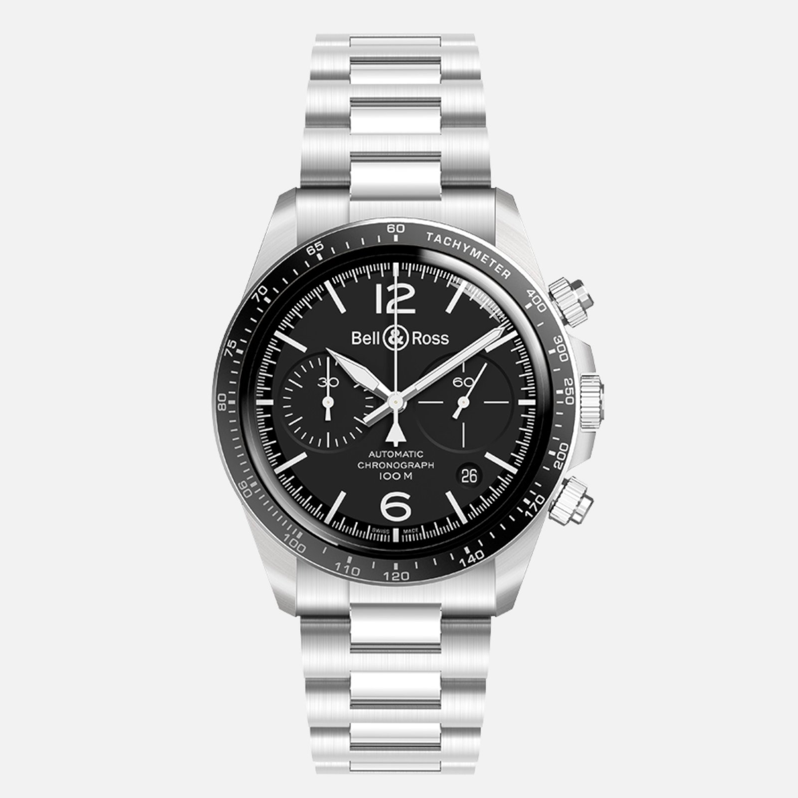 Bell & Ross BRV2-94 Black Steel BRV294-BL-ST/SST
