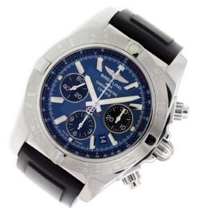 Breitling Chronomat 44 AB0110 Blue Diver Pro Rubber Strap Watch AB011011/C789 (Pro 1 Rubber Strap)