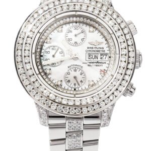 Breitling Superocean Day/Date Custom Diamond Bezel A13340